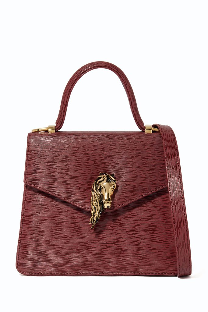 Marissa Bag Small Burgundy (Verona Print) - Moni & J - High quality luxury fashion brand